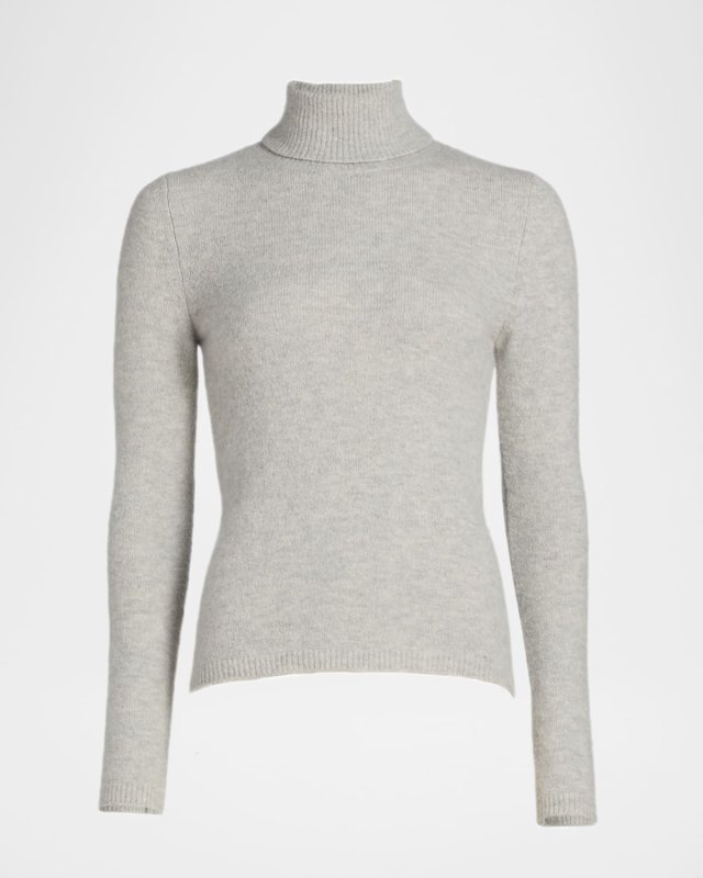 Turtleneck Cotton-Cashmere Jersey Sweater